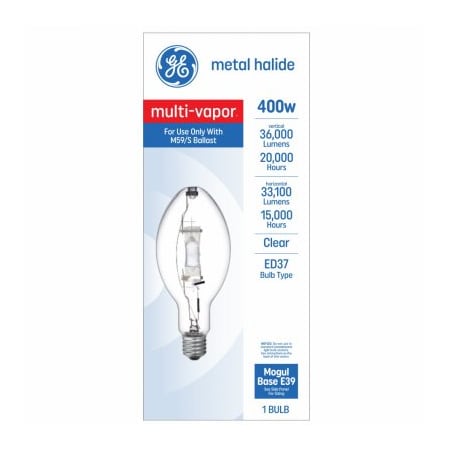 Current GE 400W CLR Halide Lamp 30953